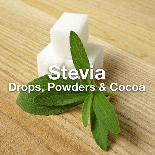 Stevia Products: Sweeten your life naturally with our drops, powders and cocoas.